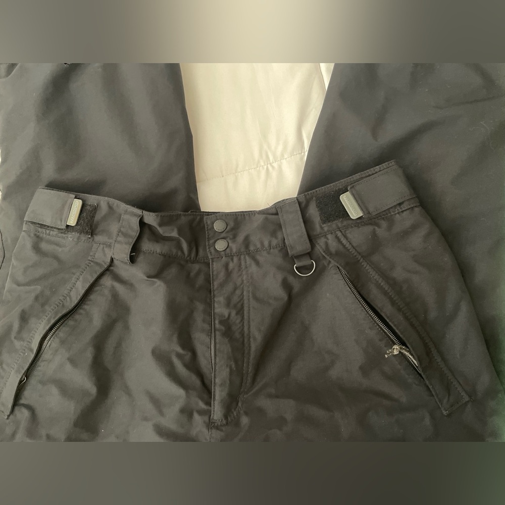 Columbia bugaboo snow pants titanium omnitech black Velcro adjustable lined - Picture 8 of 13